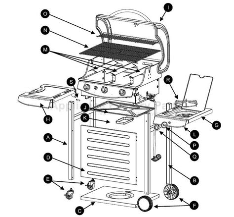 gas grill parts diagram